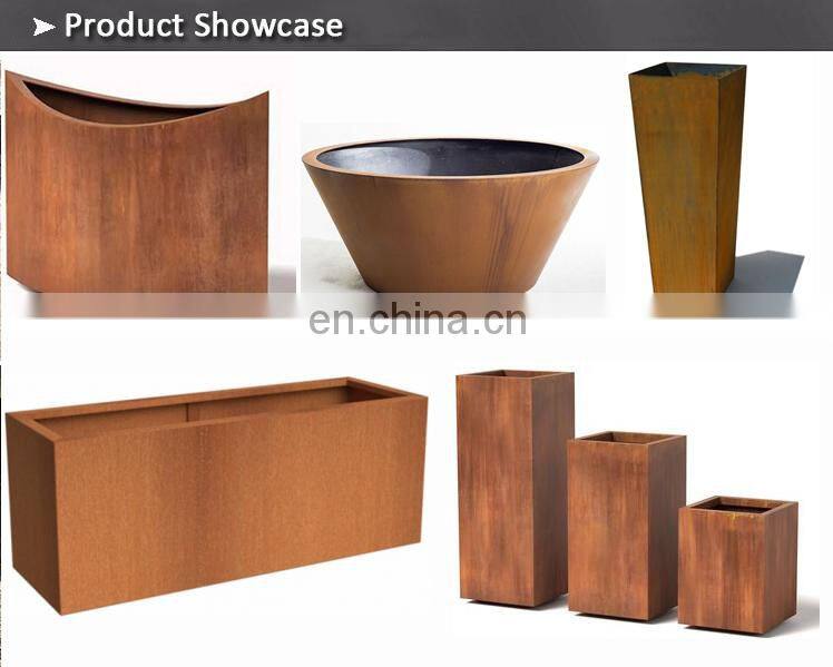 Outdoor Raised Garden Corten Steel Planter box