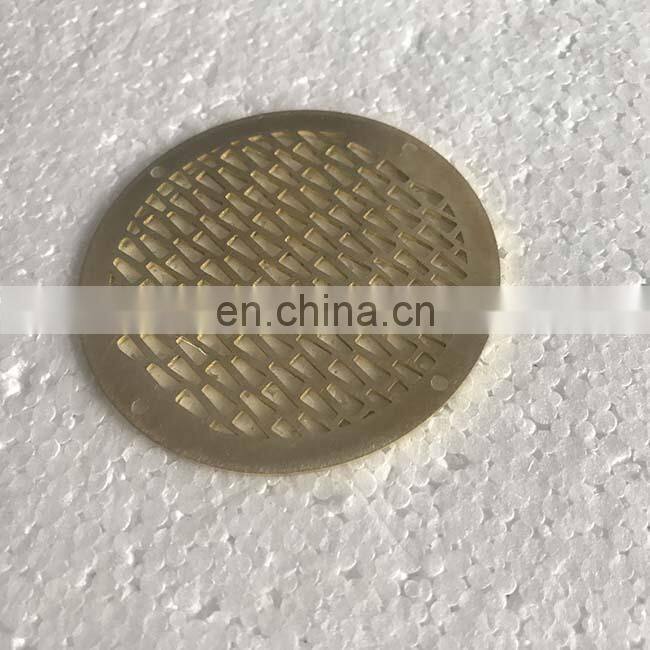 factory customized laser cutting drilling parts for brass parts