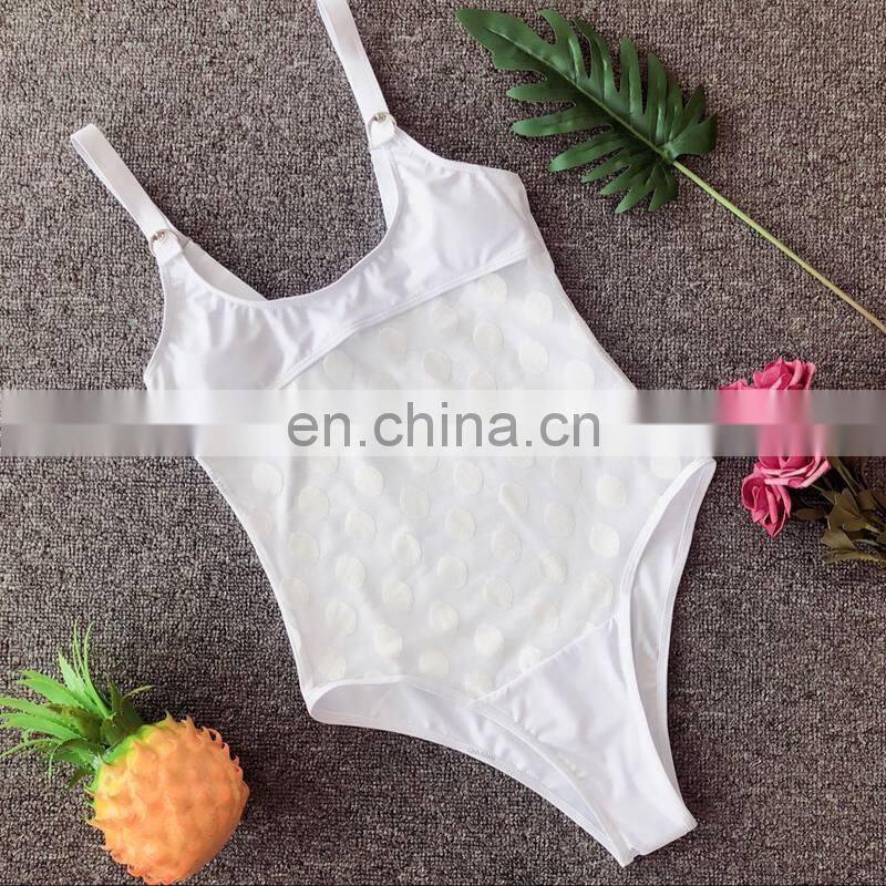 Solid Swimwear Women One Piece Swimsuit Plus Size Swimwear Halter Bathing Suit Sexy Beach Wear Maillot De Bain