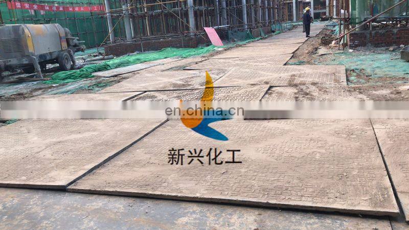 HDPE heavy duty mat ground protection Mat 4500x2000x38mm with pattern