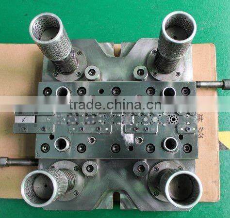 Stamping progressive die for motor lamination core accessories