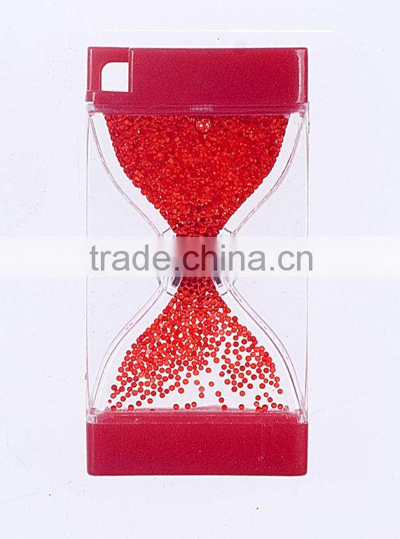 Mini Colorful Liquid Sand Timer Keychain, Custom Fridge Magnet