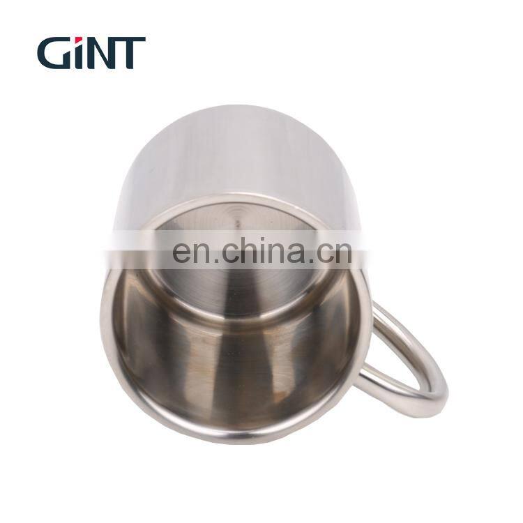GiNT 450ML New Design Lid Handgrip Home Office Cafe Use Water Cup Stainless Steel Beer Mugs