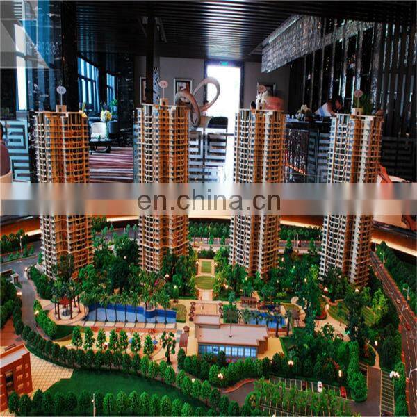 3d building model with led light/miniature architecture model/commercial scale model maker