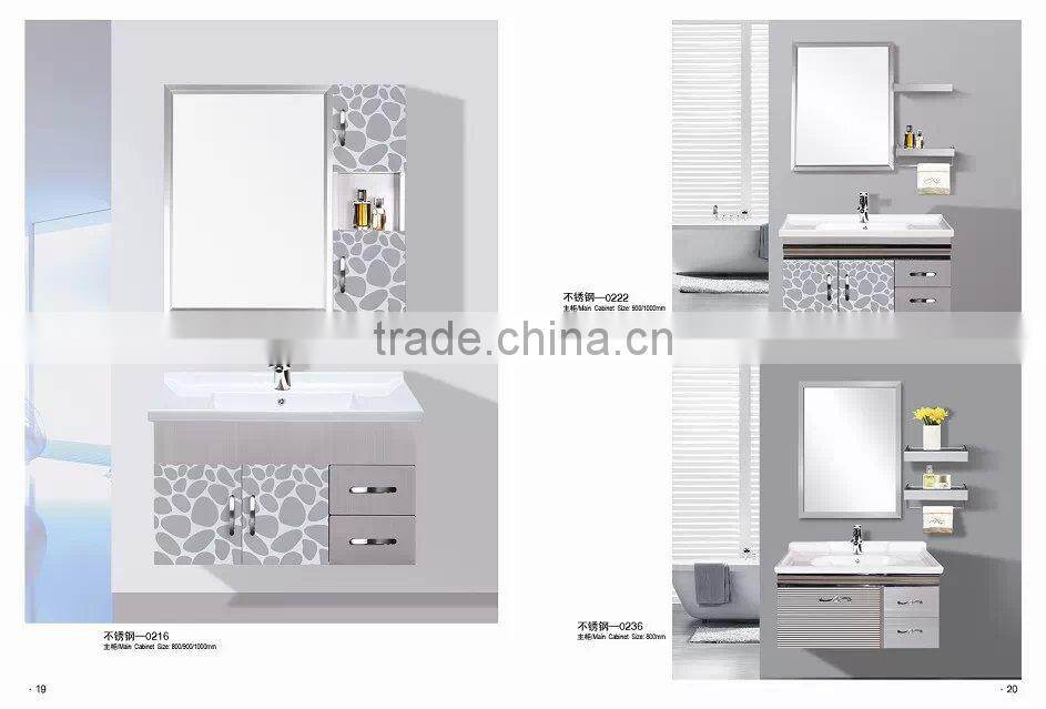 high glossy Bathroom Cabinet with Mirror