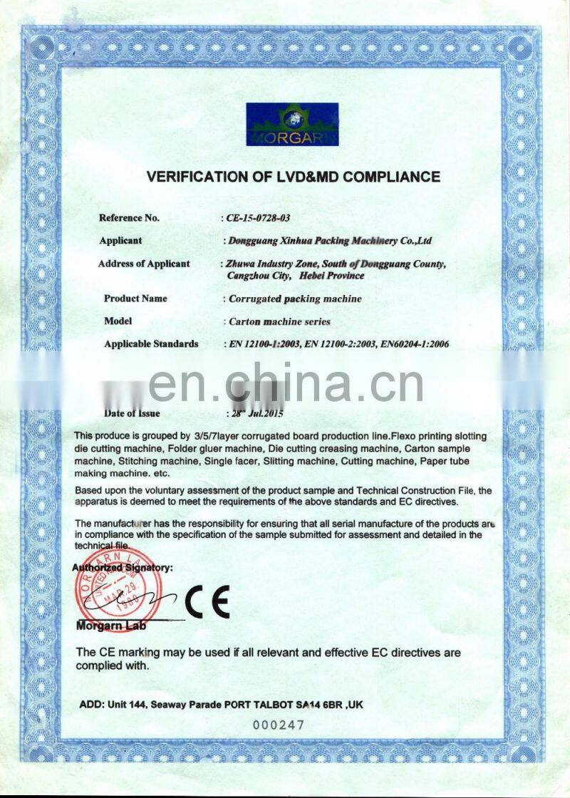 Automatic Folder Gluer / Folding Gluing carton boxs machine