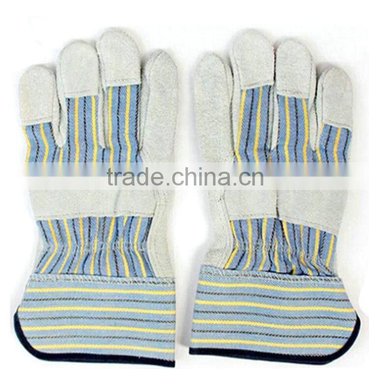 BC grade safety leather working gloves with low price
