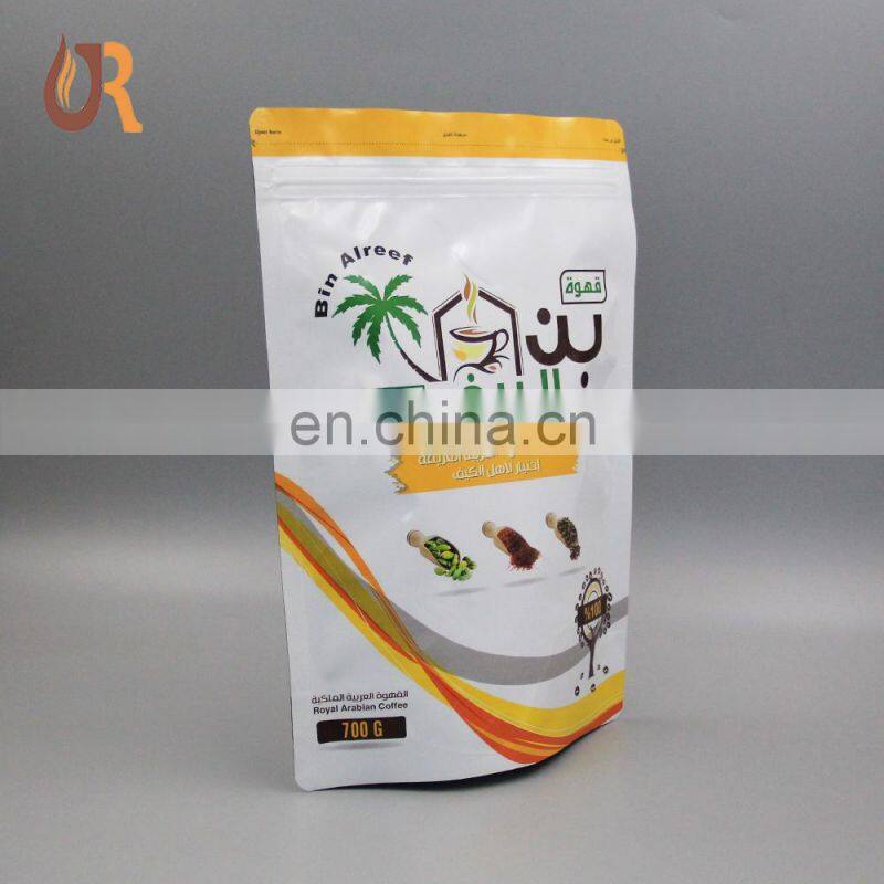 China Supplies Aluminium Foil Cafe Bag / Custom Printed 500g 1kg Coffee Packaging With Valve In Guangzhou