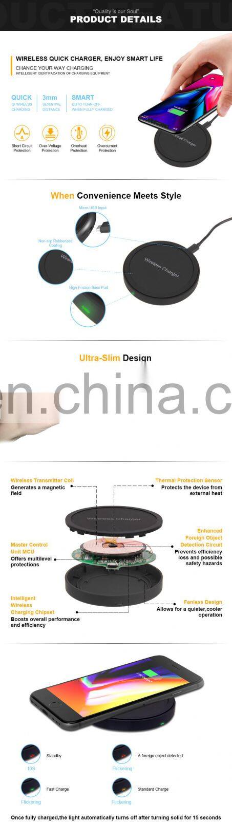 Mobile Smartphone Charging Pad Qi Charger Wireless