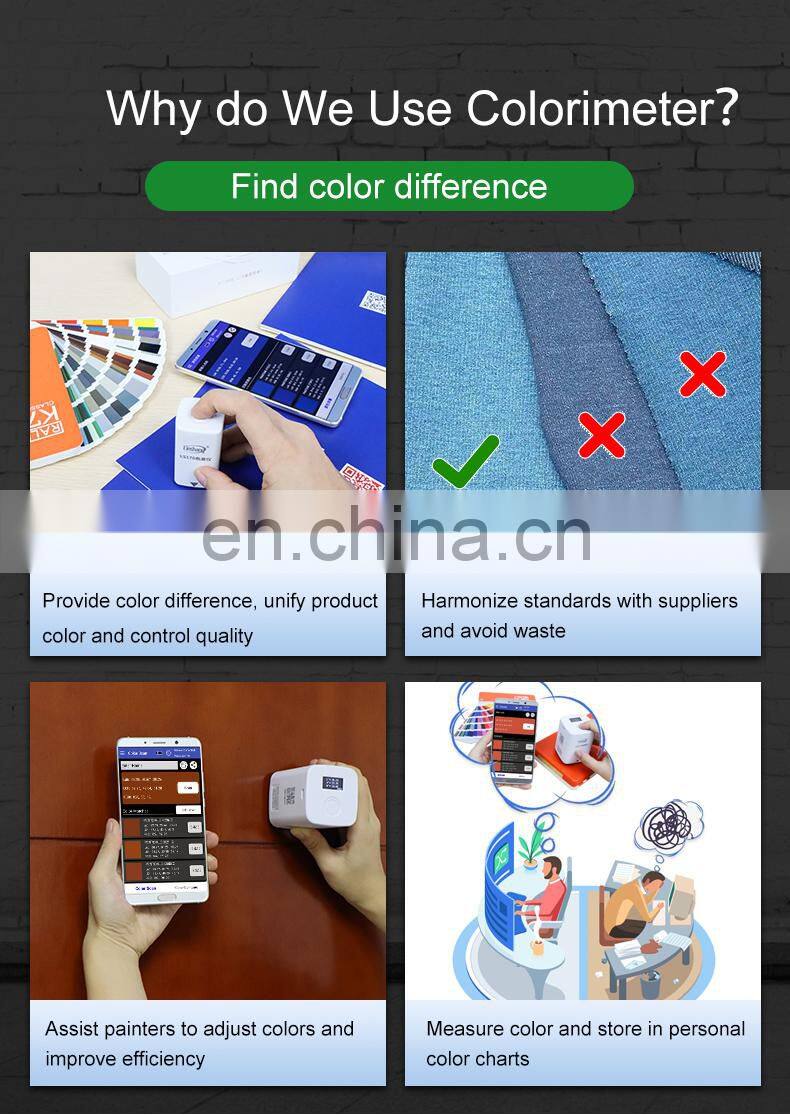 LS171 Portable Colorimeter with Cellphone APP For Printing Coating Ceramics Textiles Color Difference