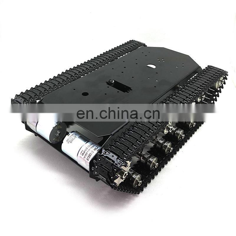 TS700 Tracked Robot Chassis Robot Tank Chassis Metal Robot Track with Motor Encoding Disk without Controller