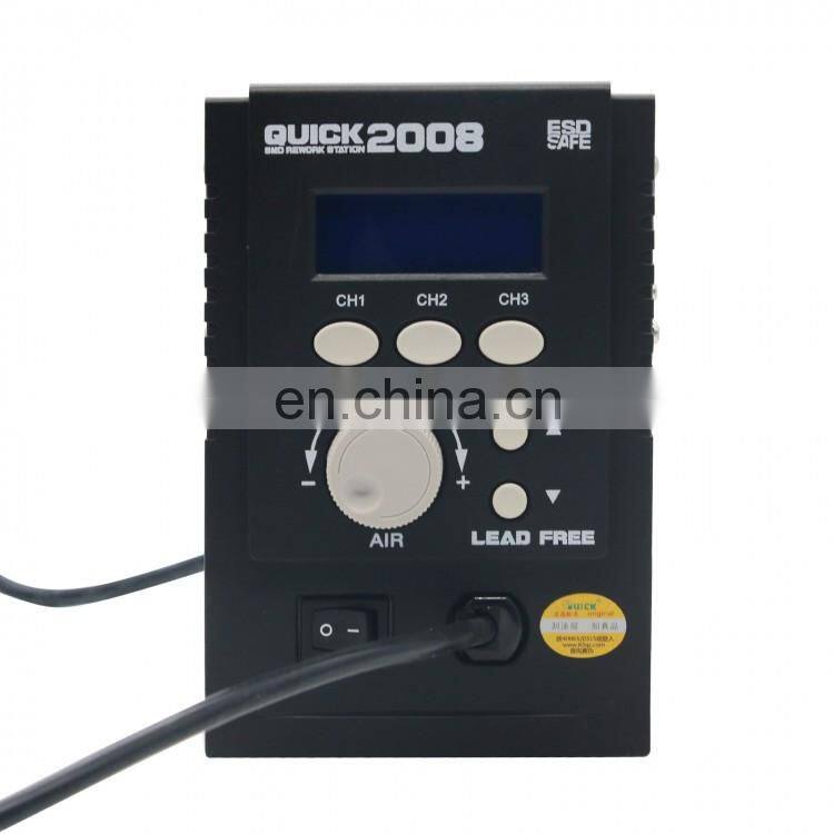 220V Quick 2008 700W Hot Air Rework Soldering Station with Heat Gun
