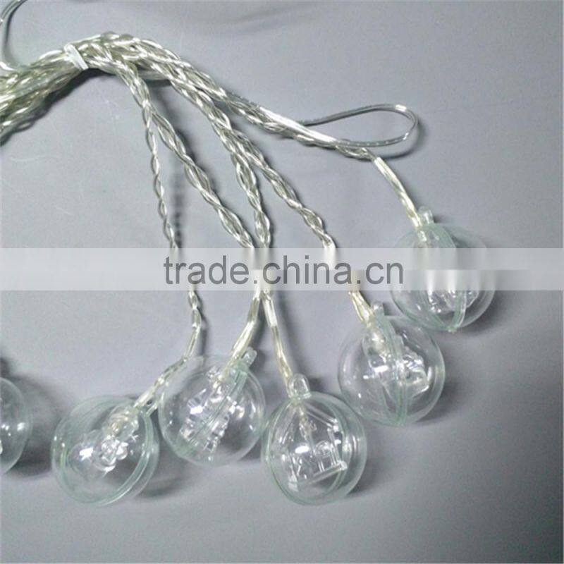 cotton ball light string christmas decor wholesale clear cable christmas ball ornaments