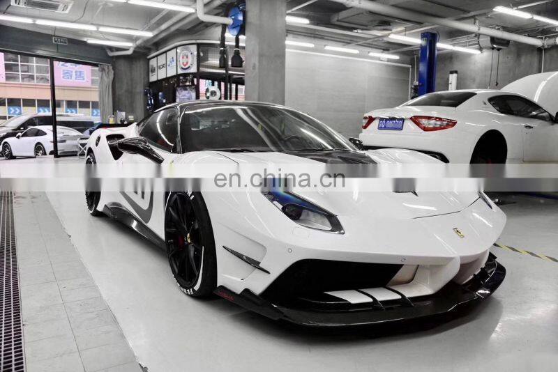 Runde Misha-Design For Ferrari 488 GTB Perfect Fitment Body Kit Front Bumper Rear Bumper Hood Side Skirt Spoiler
