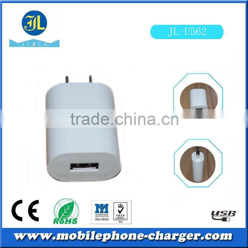Used mobile phone single USB port travel charger 5W with high efficiency