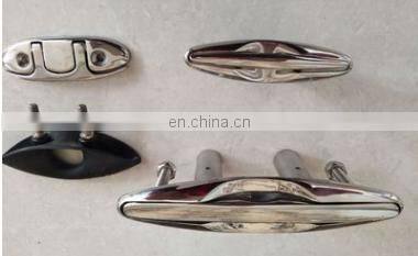 Custom 316 stainless steel fold down yacht accessories Cleat tie