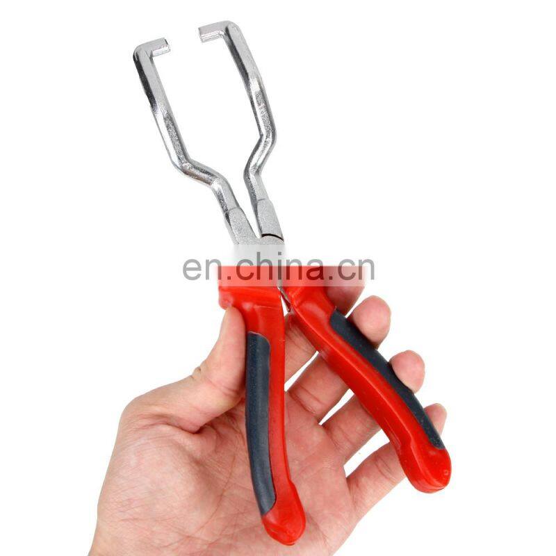 Fuel Line Clip Pipe Plier Disconnect Removal Tool Car Hose Clamp Plier Car Angled Clip Plier Tube Bundle Removal Repair Tool