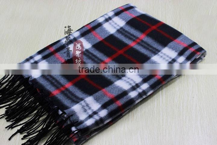 Polyester wool winter men scarf