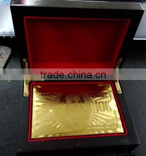 24k gold foil playing cards in high quality gold poker