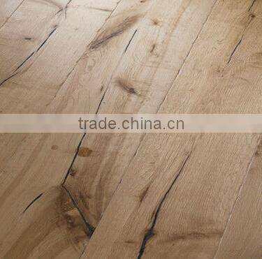 220mm Wide Plank Rustic and handscraped Engineered Wood Flooring