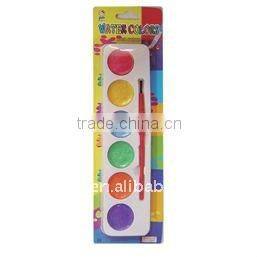 8 COLORS OVAL METALLIC DAMP DRY WITH A PAINTBRUSH WATER COLOR NON-TOXIC