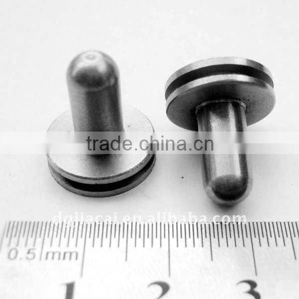 stainless steel button or rivet hardware parts or machined parts used for certain aspect