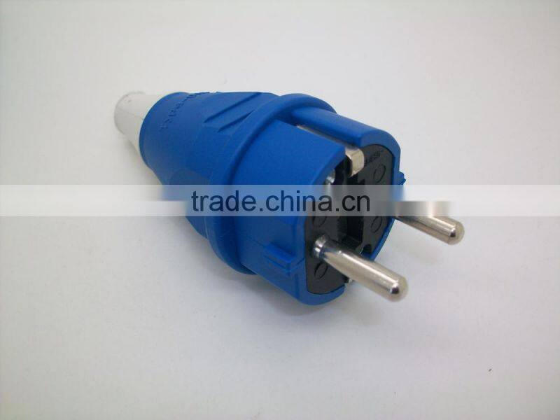 High Quality Home/Industrial/Factory Schuko waterproof plug/germany type ac power plug/Germany waterproof plug&socket