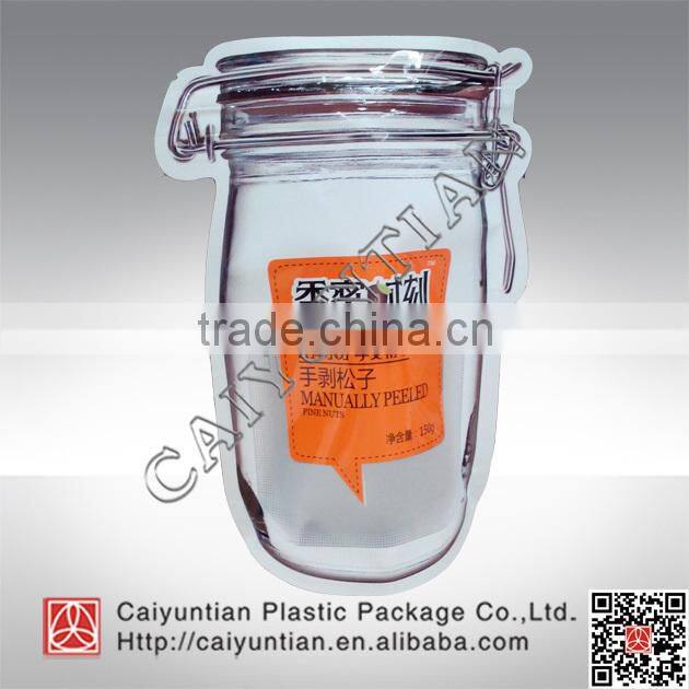 custom design special shape plastic packaging bag,high quality colored package bags