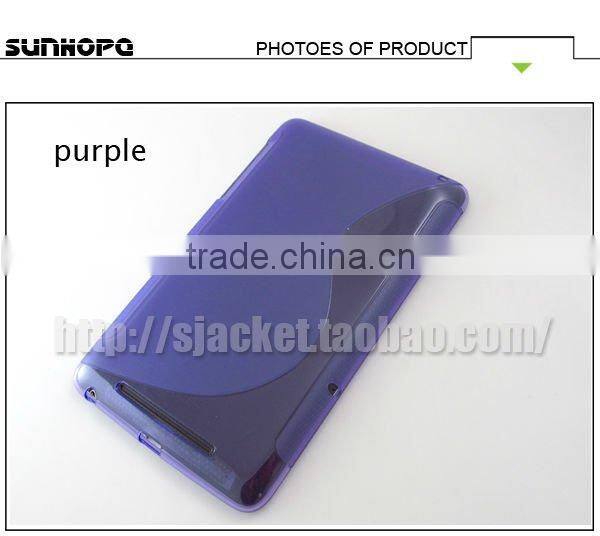 s line Tpu Gel soft pad case for google nexus 7