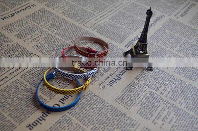 Wholesale Handmade Grid Leather Bracelets