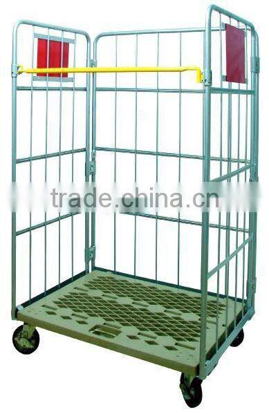 Liaoning folded metal roll cage logistic trolley