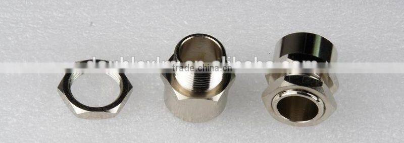 M11 CNC machining precision part male hexagon brass assemble connector screw