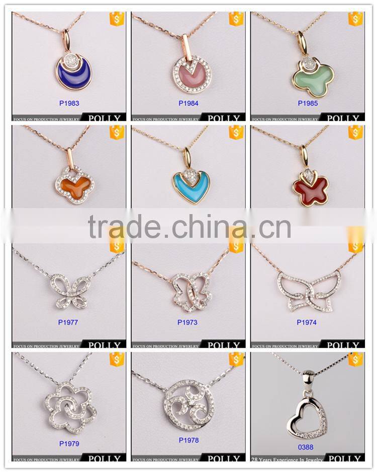 Factory supply fashion square stone emerald cut pendant