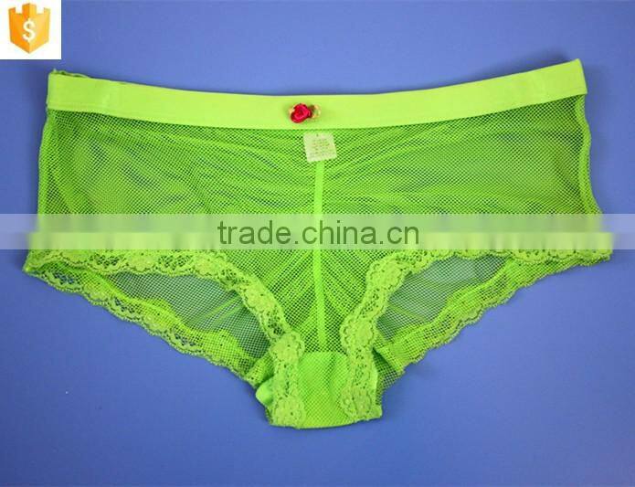 high quality soft young girls underwear lace sexy mesh panty