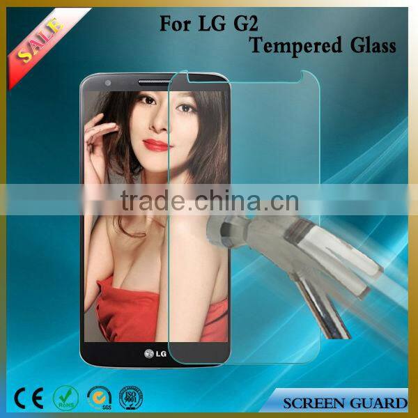 2.5D 0.15/0.2/0.33/0.4mm Scratch Resistant Tempered Glass Screen Protector For LG G2