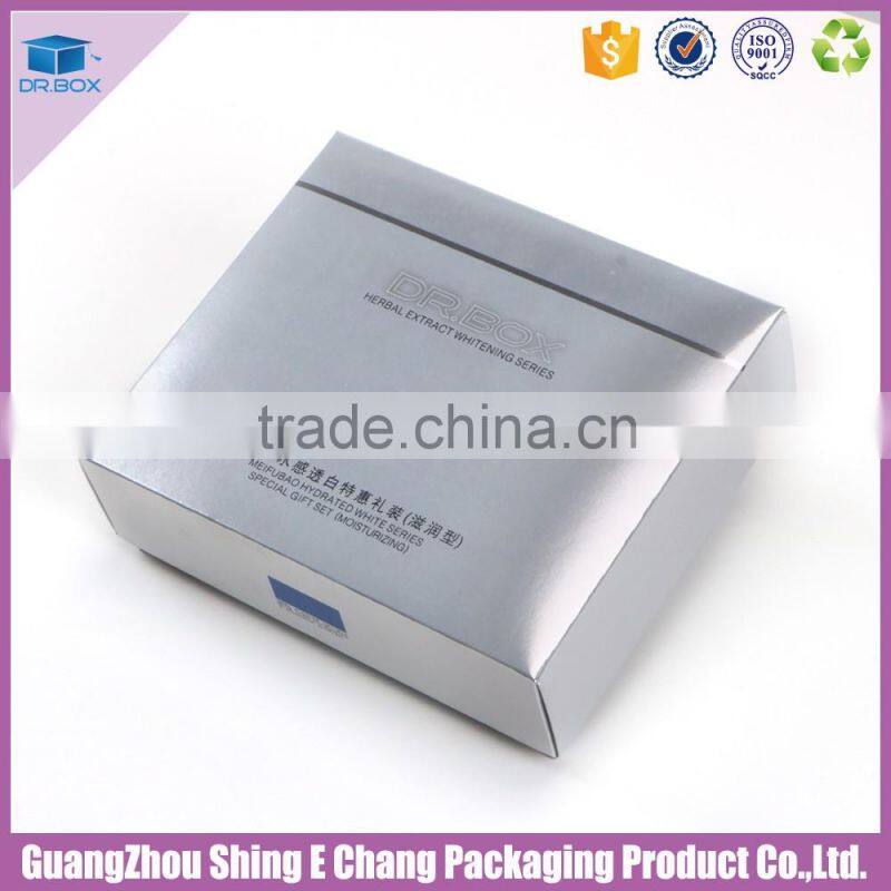 2016 good quality glossy printing cosmetic packaging make in China