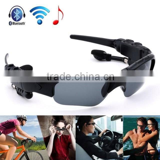 Wireless Flip-up Bluetooth Sunglasses Headset Stereo MP3 Music Glasses Earphone Headphone for Phone Hands-free / Tablet PC