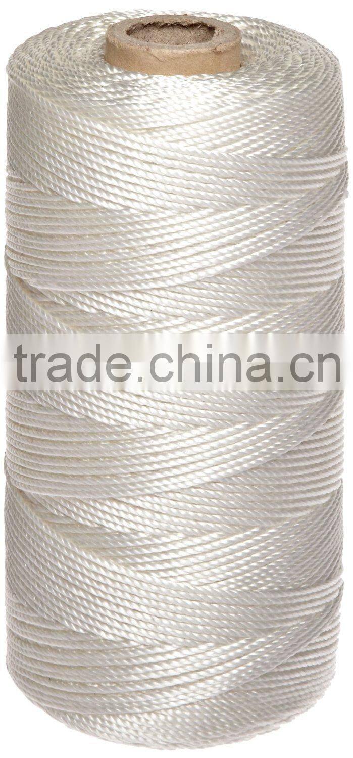 3mm white nylon braided rope use for construction string