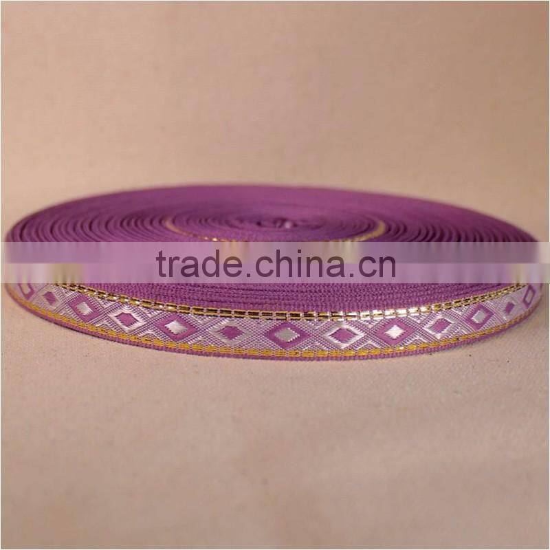 Customized colourful mediterranean style rustic fancy DIY decoration polyester ribbon rolls