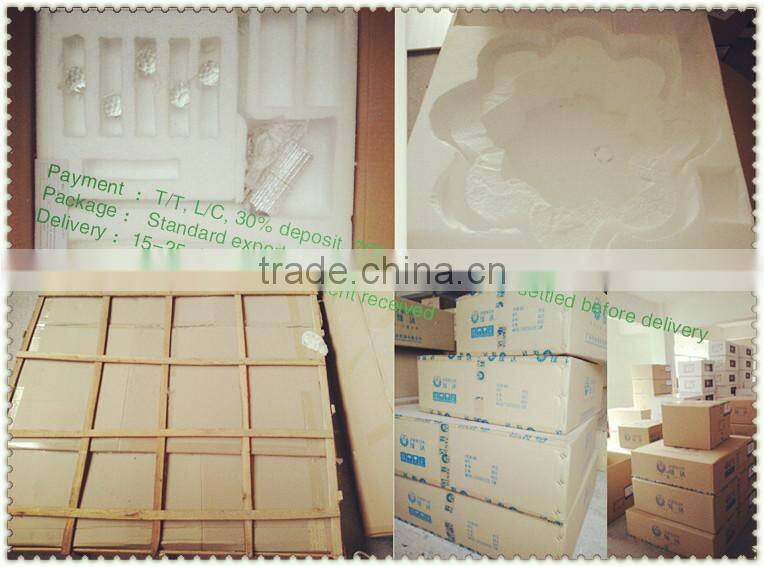 Big square LED crystal short chandelier with clear k9 crystal with lighting remote control