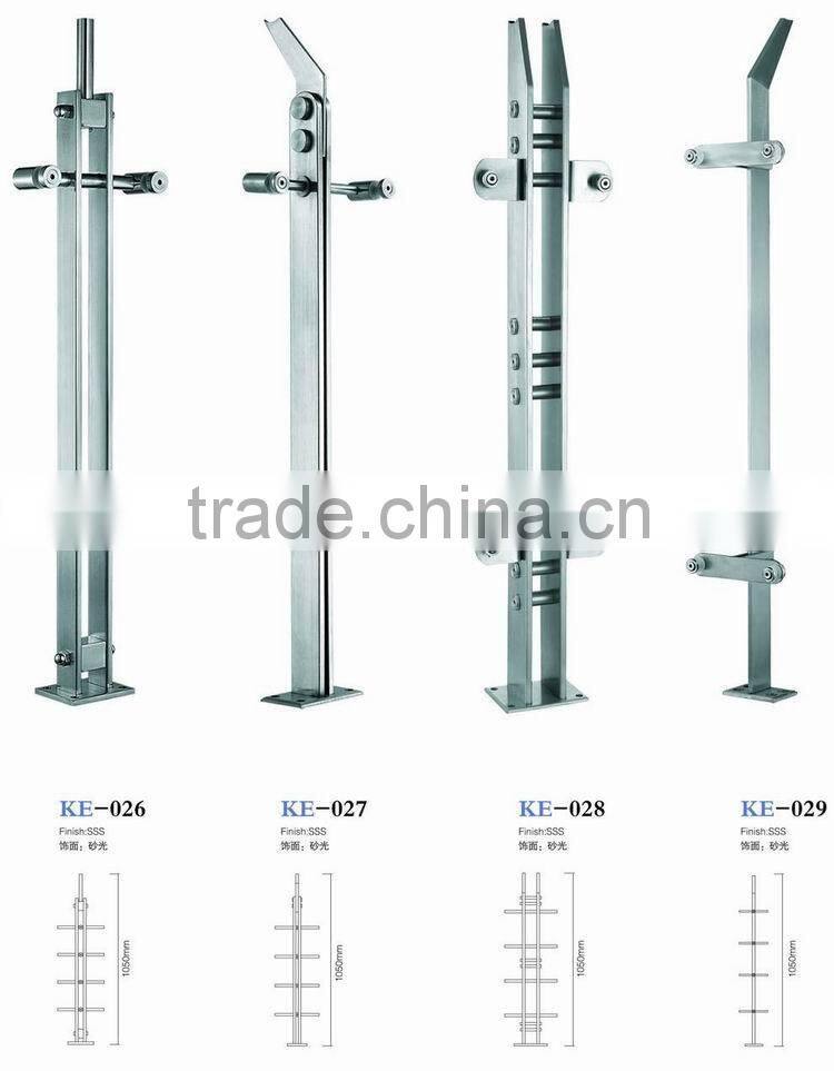 High precision stainless steel rod railing/post for railing