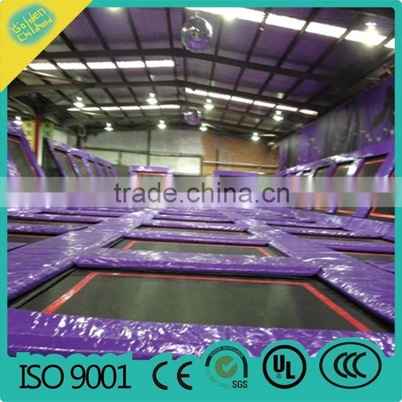 newest style large indoor trampoline park for amusement play