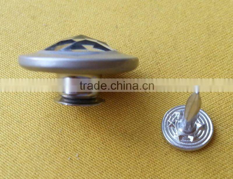 20mm Rhinestone Metal Jeans Tack Button For Jeans Clothes --- J1548