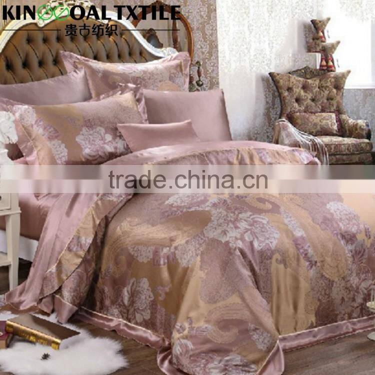 High qualiy Natural 100% Cotton King/ Queen wedding bed sheet
