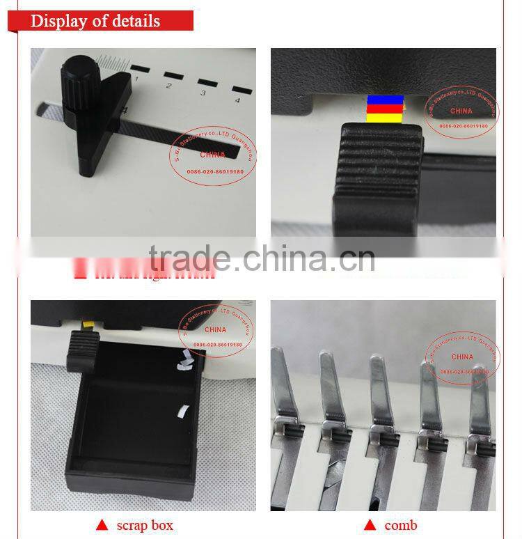 Spiral book binding machine