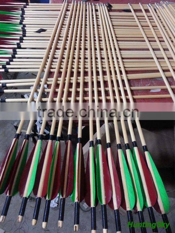 Traditional Archery Cowhide Leather Arrow Quiver For Archery Shooting