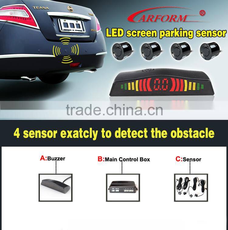 Universal car parking sensor with side waterproof backup sensor