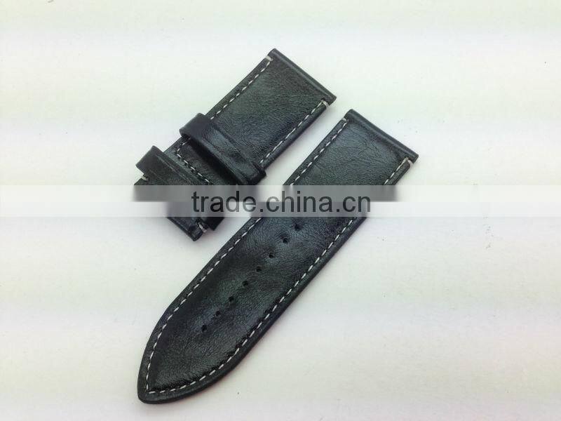Genuine Real Leather Wide 28mm Watch Strap