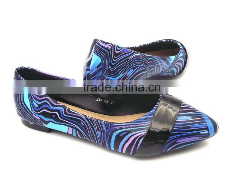 2016 new style hot sell multicolor flat shoe in stock