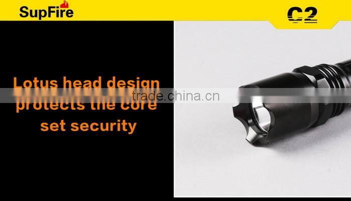 supfire c2 led night hunting torch light